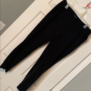 Black cropped express dress pants